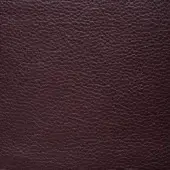 Ascot leather texture in Carrubo finish, dense granular pattern with reddish-brown tones and subtle mottled variations, matte surface.