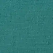 Muted teal fabric sample with a tight, rectilinear weave and matte finish, displaying subtle tonal variations and a grid-like texture.