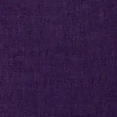 Purple linen fabric sample with a tight, uniform weave and matte finish displaying a subtle linear texture.