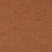 Terracotta fabric sample displaying a dense, rectilinear weave with pale yellow threads, creating a heathered, matte texture and uniform grid pattern.