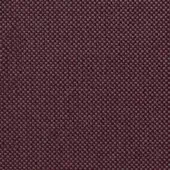 Burgundy geometric fabric with a square grid pattern, featuring lighter gray motifs and a dense, matte weave for upholstery or drapery.