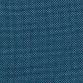 Teal geometric fabric sample with a dense square weave, featuring alternating shades of blue and gray, and a subtly textured surface.