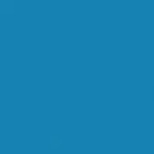 Blue fabric sample, matte texture, uniform weave, mid-tone turquoise color, consistent surface, monochromatic presentation, tightly woven material.