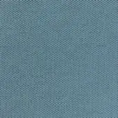 Cool blue-gray woven fabric texture displays a dense, regular geometric pattern; matte finish suggests durable, compact textile construction.