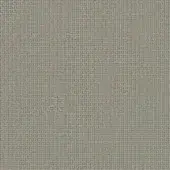 Woven fabric sample, muted gray-green tone, heathered texture with dense, regular vertical and horizontal threads and a slightly nubby surface.