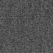 Black and white repeating pattern of densely packed human figures in profile, facing right, against a solid black background, creating a textured composition.