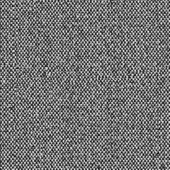 Black and white woven fabric texture with dense, circular pattern and granulated appearance, creating a coarse, mottled visual effect.