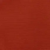 Terracotta fabric sample displaying a dense, uniform weave and matte finish with subtle heathering and tonal variations in a burnt orange hue.