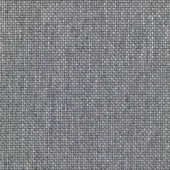 Lacividina Hestan fabric sample, muted gray heathered weave, rectangular grid pattern, textile 7035.03, detailed studio texture.