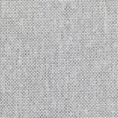 Gray woven fabric with a heathered texture, displaying a plain or twill weave and matte finish; close-up of textile threads.