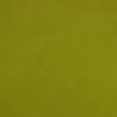 Olive-green fabric sample with a matte, granular woven texture; subtle tonal variations and a diffused appearance; brand text present.