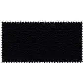 Black fabric swatch with textured, bumpy surface and zig-zag edges, labeled “lacividina” with product code 3159, matte finish.
