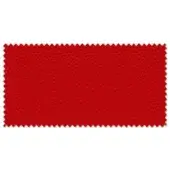 Red fabric swatch with a diamond quilted texture and zig-zag edges, labeled “lacividina” with textile collection details.
