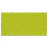 Lime green fabric swatch with a textured, pebbled surface and zig-zag cut edges, identified as lacividina fabric trend 3165.