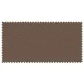 Textured brown fabric swatch with a pebbled surface and zig-zag cut edges against a white backdrop, displaying mottled color variation.