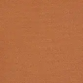 Orange textured fabric with repeating dot pattern and golden-yellow threads, dense nubby weave, studio lighting, textile sample.