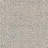 Heathered gray fabric with beige and pale blue threads, dense woven grid texture, matte finish, lacividina fabrics collection sample.
