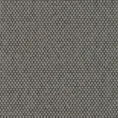 Taupe circular dot pattern textile, woven fabric sample with beige rings and charcoal centers, from lacividina’s Opera 01457.56 collection.