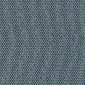 Blue woven fabric displaying a dense grid of circular elements with raised centers, exhibiting a consistent texture and uniform weave.