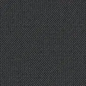 Dark gray textured fabric sample displaying a repeating dot pattern, woven construction, and granular surface with a consistent asphalt tone.