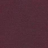 Burgundy fabric sample with dense, granular texture and dark flecks; looped pile construction, matte finish, “credo 01727.92ubin” imprint.