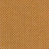Orange and cream geometric fabric sample, dense woven texture with repeating diamond motifs, matte finish, from lacividina’s “34 Cleo” collection.