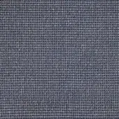 Navy blue fabric sample with heathered gray threads, dense woven texture, matte finish, and uniform construction displaying subtle yarn variation.