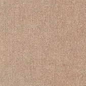 Woven textile sample, reddish-orange fabric with repeating off-white circular pattern, tight weave texture, Lacividina "35 trio" collection.