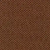 Terracotta fabric sample with repeating diamond mosaic pattern, woven texture, and subtle tonal variations creating a dense, uniform design.