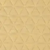 Diamond quilted fabric texture in light yellow, featuring consistent horizontal and vertical stitching and a smooth, uniform woven construction.