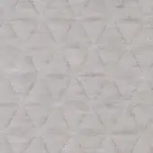 Quilted fabric texture, light gray “triangle smoke” color, repeating diamond pattern with visible stitching and subtle marbling effect.