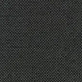 Charcoal gray textured fabric displays a repeating pattern of raised circles and square indentations, with a tightly woven, pebbled surface.