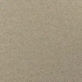 Taupe woven fabric texture with heathered effect and silvery-grey threads, displaying a dense, compact structure and printed fabric identification.
