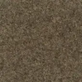 Felted fabric sample in olive-brown with mottled gray and muted green tones, displaying dense fibers and a slightly uneven, textured surface.