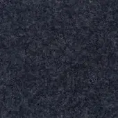 Dark charcoal gray looped pile fabric texture with uniform short loops, subtle tonal variations, and scattered stray fibers including pink.