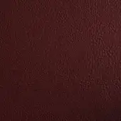 Dark reddish-brown full-grain leather texture with granular pattern, glossy finish, and visible pores; “46 Imperial 0709” sample.