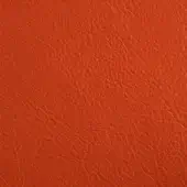 Orange leather texture sample “46 Imperial 0780” displays a dense, wrinkled pattern with fine lines and a smooth, coated sheen.