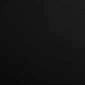Black leather texture with a dense, matte finish and evenly spaced perforations, displaying a subtly granular, tightly woven pattern.