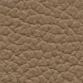 Quilted leather upholstery, medium-brown, with a repeating diamond pattern and matte finish; lacividina leather (lux) sample.