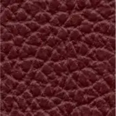 Burgundy leather sample with a matte finish, displaying a repeating embossed geometric diamond pattern and subtle tonal variations in texture.