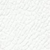 White quilted leather texture with repeating diamond pattern, matte finish, and visible label indicating manufacturer details.