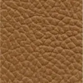 Brown leather texture with repeating pebble grain, matte finish, and consistent warm hue displaying a regular, slightly rough surface pattern.