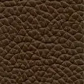 Brown leather texture with repeating geometric pattern, exhibiting a pebbled surface and matte finish, suggesting durability and natural grain.
