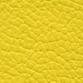 Yellow pebble-grain leather texture with a matte finish, displaying a consistent repeating pattern of small bumps and indentations across the surface.