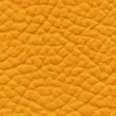 Mustard yellow quilted leather texture with diamond indentations, smooth glossy finish, material sample labeled “lacividina 838”.