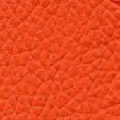 Orange leather texture with a quilted diamond pattern, displaying a dense, repeating motif and warm saturated color against a neutral backdrop.