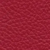 Red quilted leather texture with a repeating diamond pattern and matte finish, displayed as a close-up material sample.