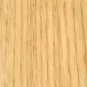 Brushed oak wood texture displaying light beige tones, vertical grain, and subtle knots; matte finish with a softened, directional pattern.
