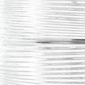 Clear crystal texture displaying vertical undulating ridges, bisected by a dark horizontal line, with high transparency and shimmering light effects.