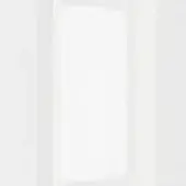 White recessed panel within a white frame, featuring a smooth, light-reflective surface and subtle raised border, minimalist architectural detail.